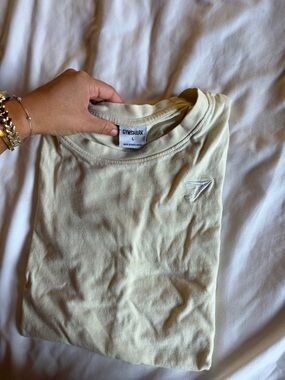 Gymshark Pale Yellow Crew Neck T-Shirt